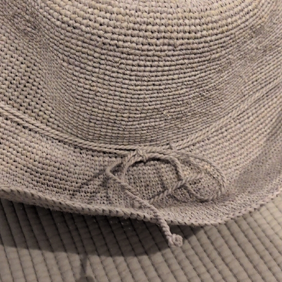Gray Woven Sun Hat - Picture 2 of 2